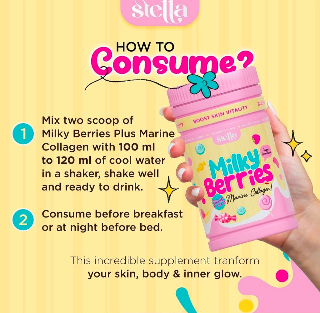 Stella Milky Berries Plus Marine Collagen