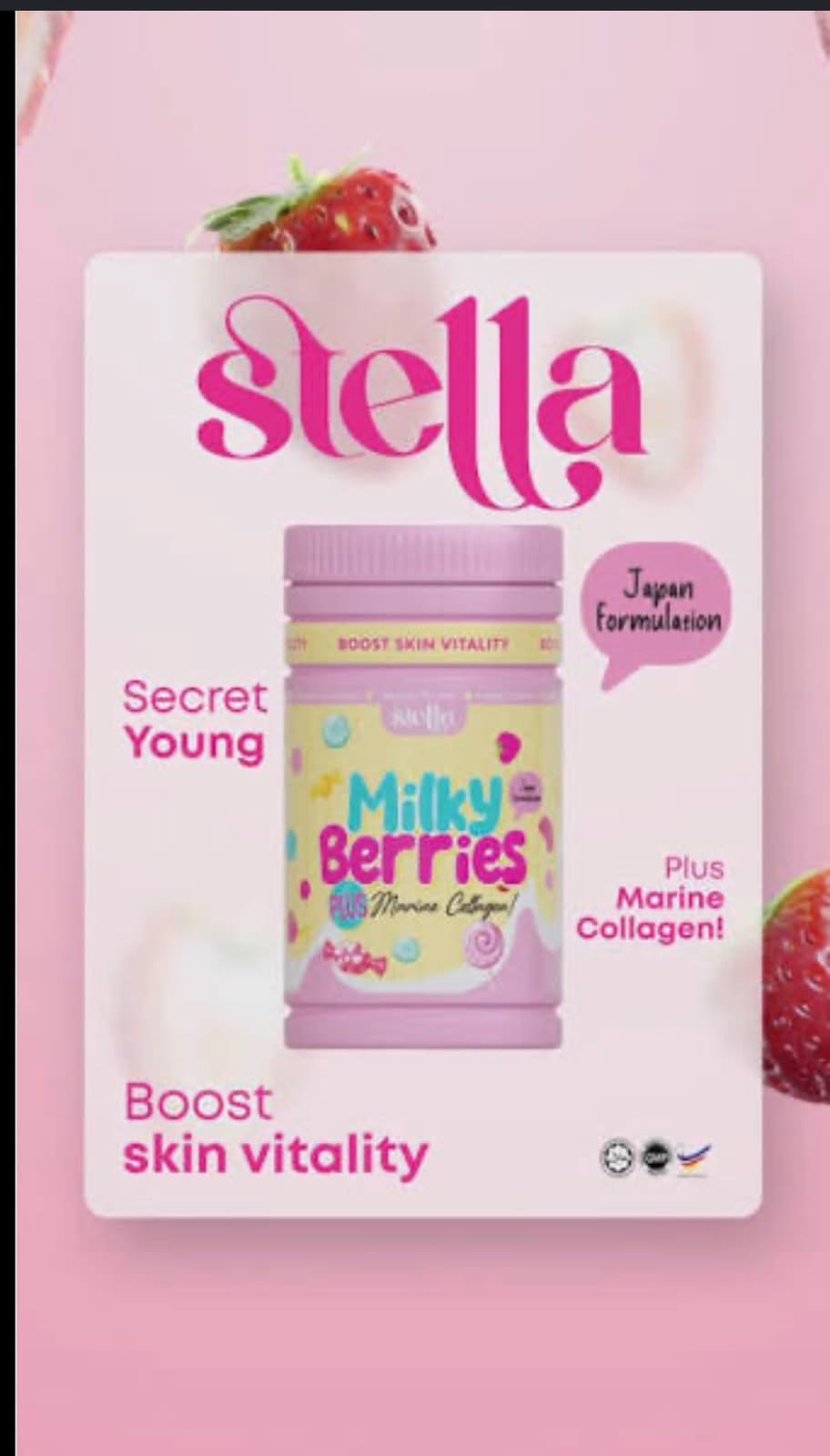 Stella Milky Berries Plus Marine Collagen