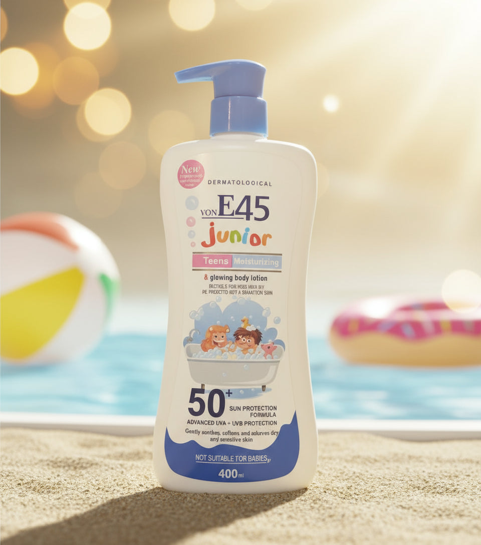 Von E45 Junior Teens Moisturizing Lotion SPF50+
