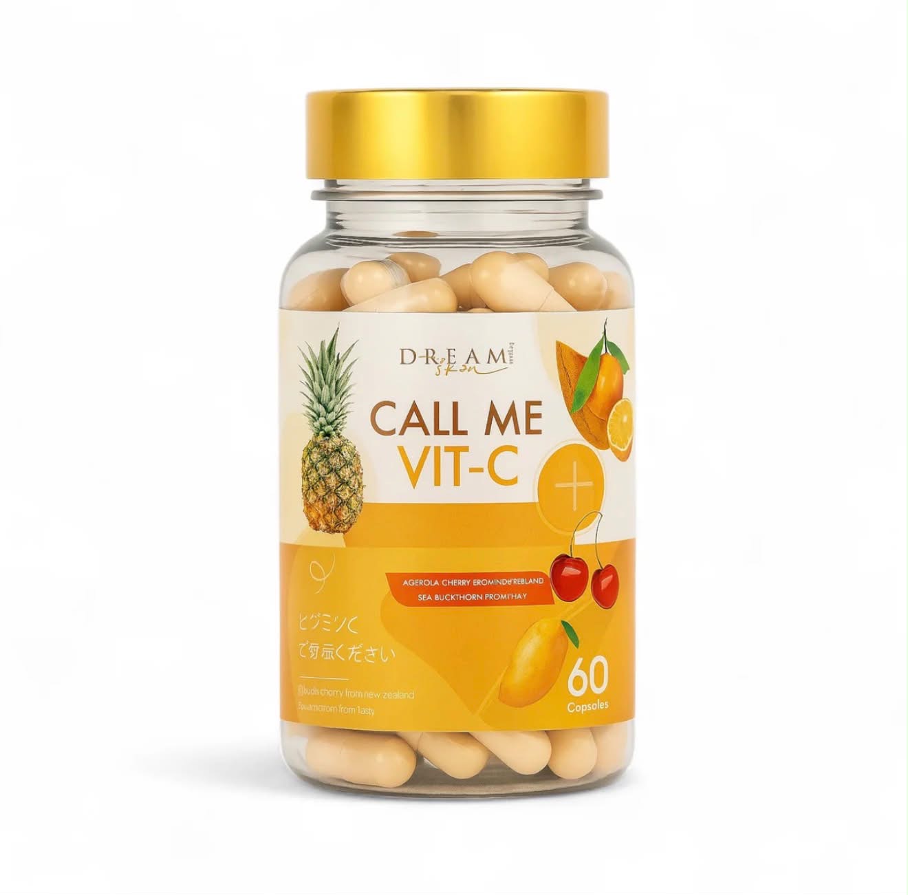 Call Me Vit C – High Strength Vitamin C Booster, 36,000mg per Bottle, 60 Capsules, Immune Support & Daily Wellness Supplement