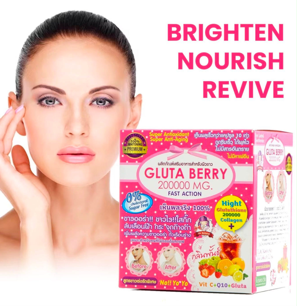 Gluta Berry 200,000mg – Fast Action Super Antioxidant & Anti-Ageing Formula