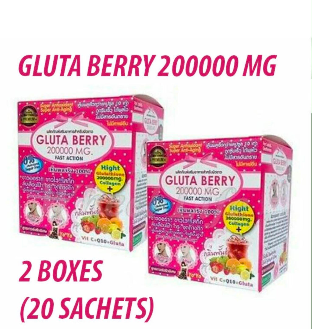 Gluta Berry 200,000mg – Fast Action Super Antioxidant & Anti-Ageing Formula