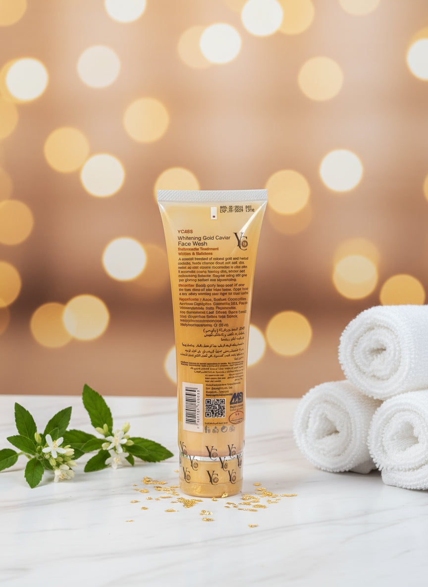 YC Whitening Gold Caviar face Wash for Beautiful Skin - Facial, Skincare