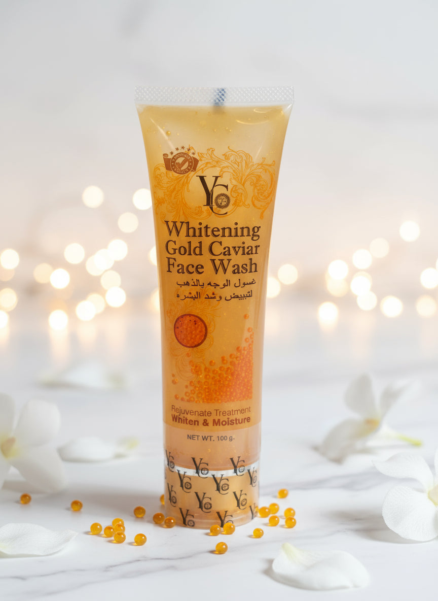 YC Whitening Gold Caviar face Wash for Beautiful Skin - Facial, Skincare