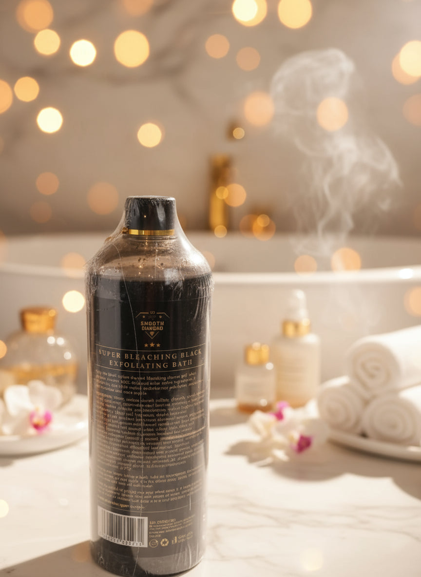 smooth Diamond Super Bleaching Black Exfoliating Bath