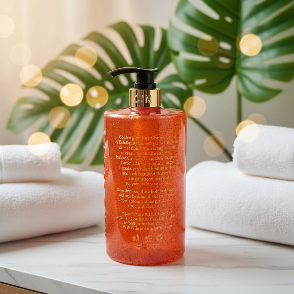 C/M Golden Glow Intensive Whitening Exfoliating Shower Gel