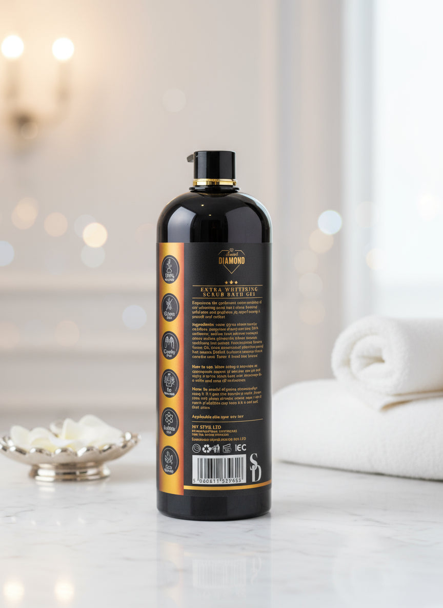 Diamond Half Cast Extra Whitening Scrub Bath Gel