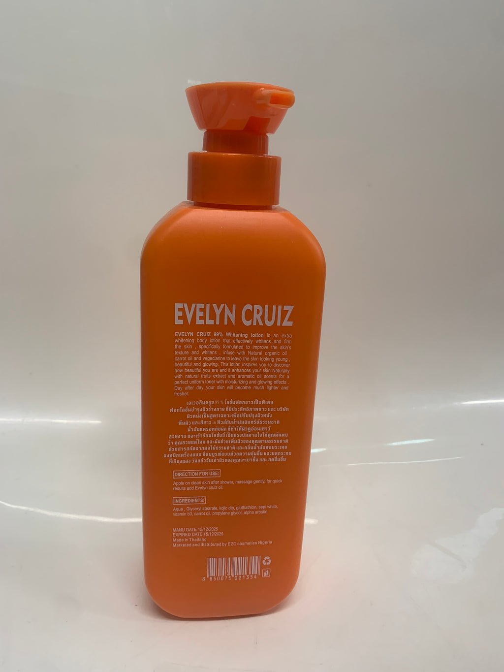 Evelyn Cruiz 99% Whitening Body Lotion – 24H Moisture + Soothing Protection