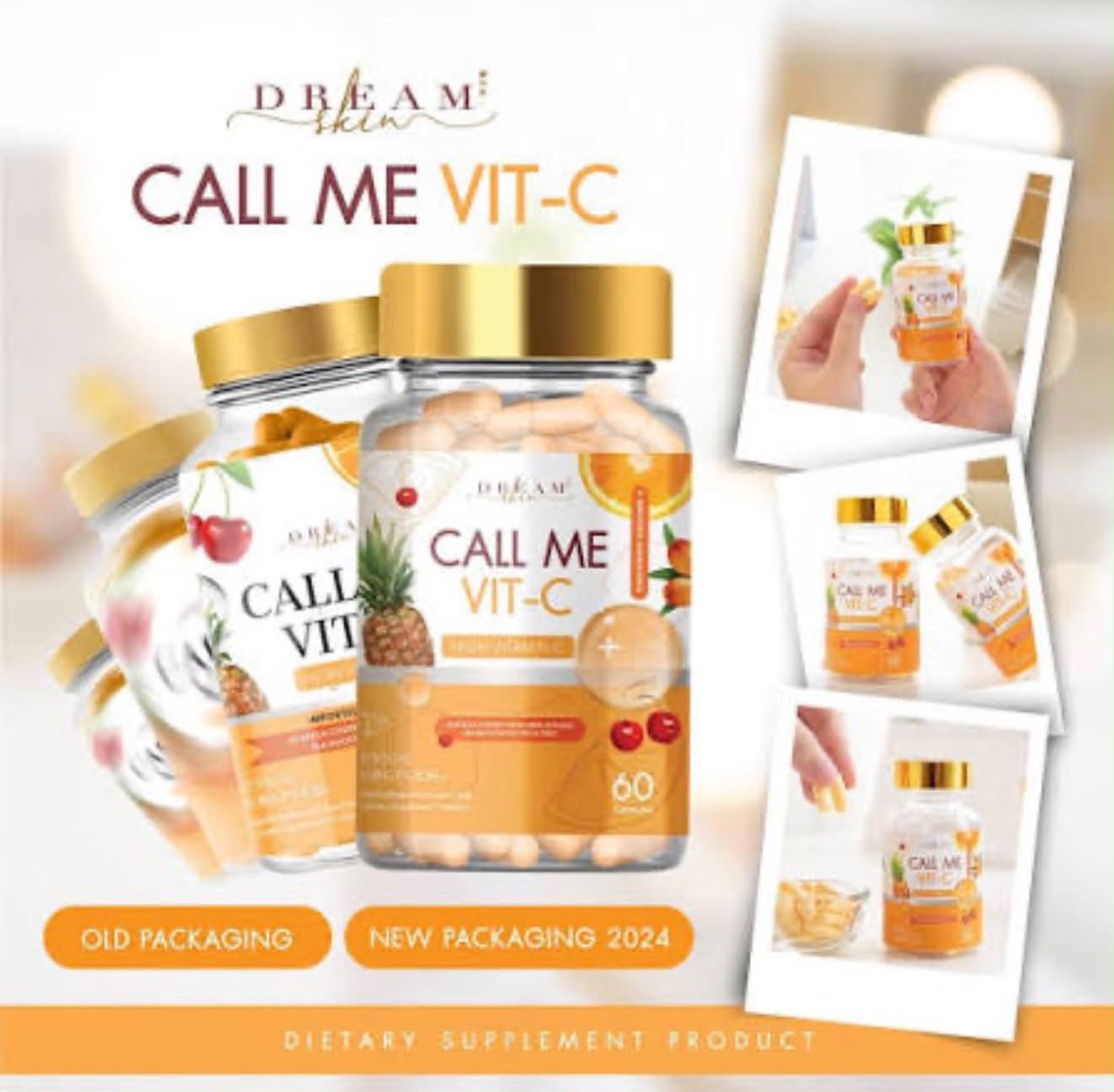 Call Me Vit C – High Strength Vitamin C Booster, 36,000mg per Bottle, 60 Capsules, Immune Support & Daily Wellness Supplement