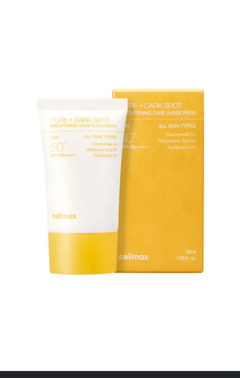 Celimax Pore + Dark Spot Brightening Care Sunscreen (50ml) – All Skin Types