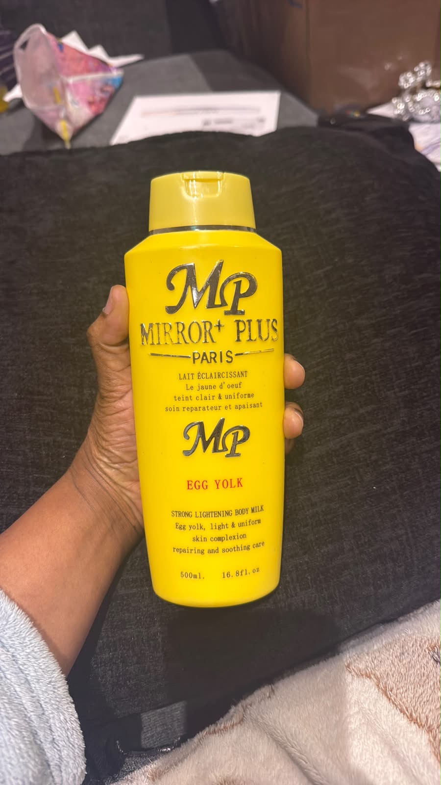 MP Mirror+ Plus Paris – Egg Yolk Strong Lightening Body Milk (500ml)