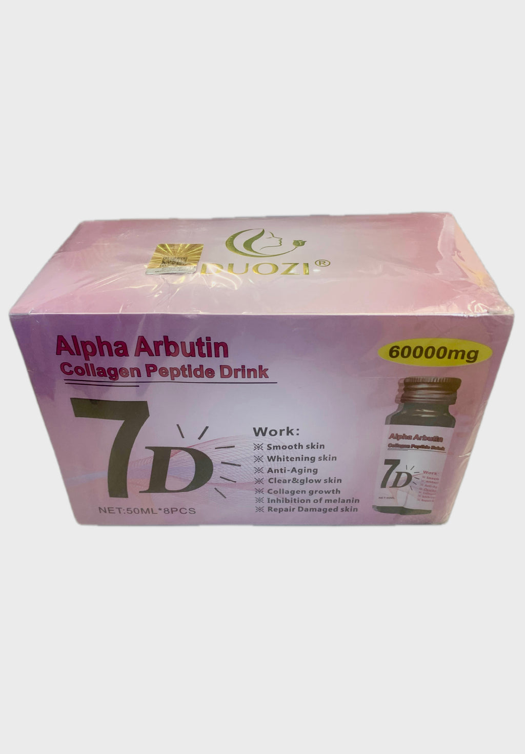 Alpha Arbutin Collagen Peptide Drink 7D – 60,000mg | Skin Glow & Hydration Support