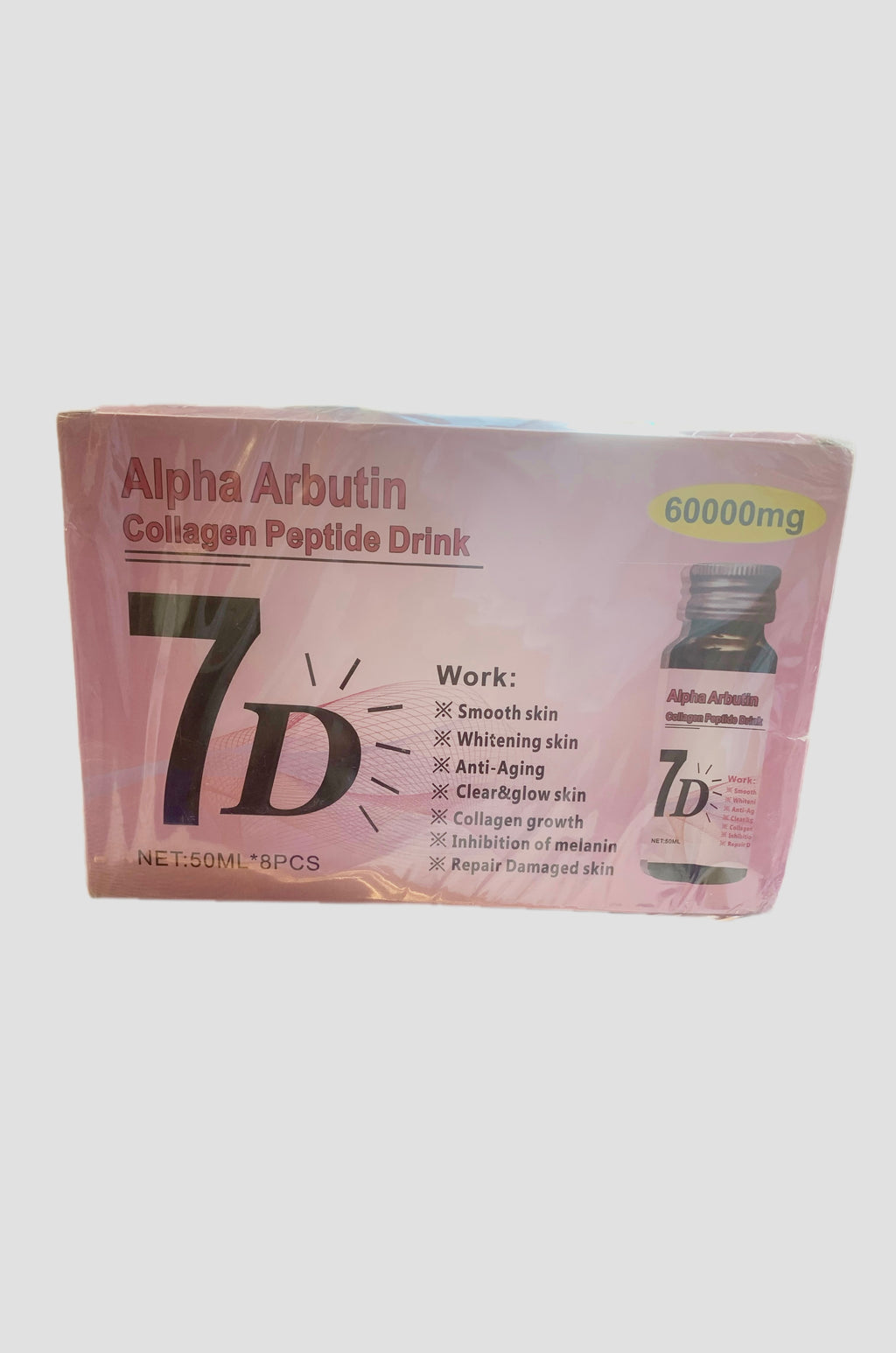 Alpha Arbutin Collagen Peptide Drink 7D – 60,000mg | Skin Glow & Hydration Support