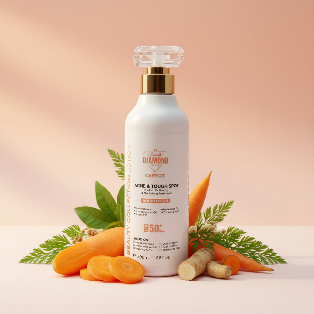 Smooth Diamond Carrot Acne & Tough Spot Body Lotion SPF.