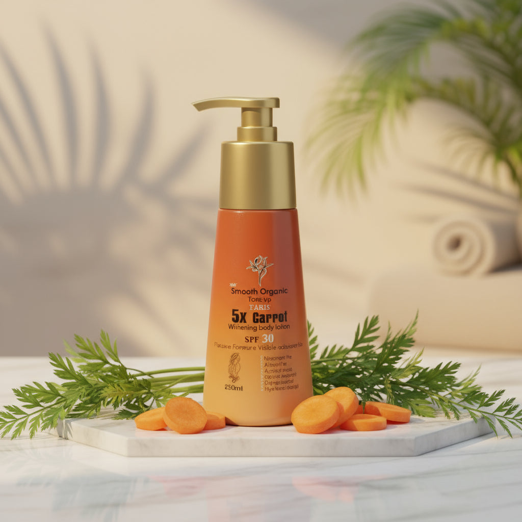 Smooth Organic 5X Carrot Whitening Body Lotion SPF 30 – 350ml